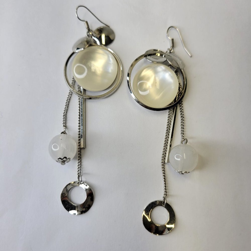 Light Dangle Tassel Earrings